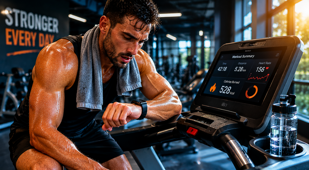 Tracking cardio calories during workout for weight loss